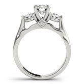 Engagement Rings 3 Stone Round - TN50573-E